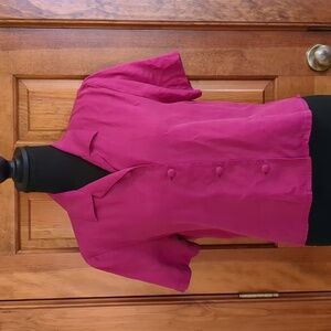 Petite Sophisticate silk button-up blouse!